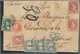 Frankreich: 1872 THREE-COUNTRY MIXED FRANKING: Triple Rate Mourning Cover From Buenos Aires, Februar - Other & Unclassified