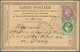Frankreich: 1876, "BELGIQUE A QUIEVRAIN A" Border-crossing Double Circle Cancel On 5 C And 10 C Cere - Other & Unclassified