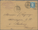 Frankreich: 1891, 25 C Blue Ceres Single Franking On Letter From AMIENS To Hungary, Very Late Using - Sonstige & Ohne Zuordnung