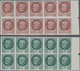 Frankreich: 1941/1942, Definitive Issue Marshall Petain Complete Set Of 22 In IMPERFORATE Blocks Of - Sonstige & Ohne Zuordnung