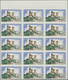 Frankreich: 1958, Foix Castle 15fr. IMPERFORATE Block Of 15 From Upper Margin, Mint Never Hinged. Ma - Sonstige & Ohne Zuordnung