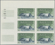 Frankreich: 1959, Architecture Complete Set Of Four In IMPERFORATE Blocks Of Six From Different Corn - Sonstige & Ohne Zuordnung