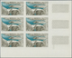 Delcampe - Frankreich: 1959, Architecture Complete Set Of Four In IMPERFORATE Blocks Of Six From Different Corn - Sonstige & Ohne Zuordnung