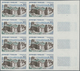 Frankreich: 1960, Definitives ‚buildings And Landscapes‘ Complete Set Of Seven In IMPERFORATE Blocks - Sonstige & Ohne Zuordnung