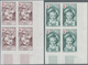 Frankreich: 1962, RED CROSS Set Of Two (paintings From Jean-Honore Fragonard) In IMPERFORATE Blocks - Sonstige & Ohne Zuordnung