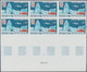 Frankreich: 1968, 20 Years Expedition To The South Pole 0.40fr. IMPERFORATE Block Of Six From Lower - Sonstige & Ohne Zuordnung