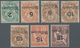 Französische Post In Ägypten - Port Said: 1921, 7 Stamps With Inverted Overprint Mint With Hinge, Si - Sonstige & Ohne Zuordnung