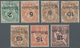 Französische Post In Ägypten - Port Said: 1921, 7 Stamps With Inverted Overprint Mint With Hinge, Si - Other & Unclassified