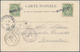 Französische Post In Der Levante: 1905, 2 X 5 C Green, Each Stamp Tied By Single-line PAQUEBOT, On P - Andere & Zonder Classificatie