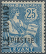 Französische Besetzung I. WK - Insel Ruad: 1916, 1pi. On 25c. Blue, Fresh Colour And Well Perforated - Andere & Zonder Classificatie