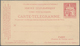 Frankreich - Ganzsachen: 1880, 50 C/50 C Carmine Pneumatic Double Postcard, 30 C On 50 C Overprint P - Andere & Zonder Classificatie