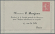 Frankreich - Ganzsachen: 1900s (approx). Letter Card 10c Semeuse Lignée "G. Bonjean, Paris". Unused. - Andere & Zonder Classificatie