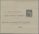 Frankreich - Ganzsachen: 1921/1931, 60c Black "Postes Et Télégraphes" Postal Stationery Folded Lette - Other & Unclassified