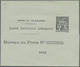 Frankreich - Ganzsachen: 1921/1931, 1 F Black "Postes Et Télégraphes" Postal Stationery Folded Lette - Sonstige & Ohne Zuordnung