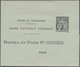 Frankreich - Ganzsachen: 1921/1931, 1 F Black "Postes Et Télégraphes" Postal Stationery Folded Lette - Other & Unclassified