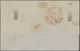 Gibraltar: 1853. Letter From GIBRALTAR To ALMERIA Franked With SPANISH 6 Cuartos Red "Isabel II" Tie - Gibraltar