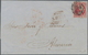 Gibraltar: 1853. Great Parts Of A Cover From GIBRALTAR To Cadiz, British Circular GIBRALTAR 25 AP 18 - Gibraltar