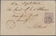 Gibraltar: 1864, Envelope Franked With 6 D Lilac Cancelled By The "A26" Obliterator With Cds "GIBRAL - Gibraltar