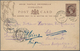 Gibraltar - Ganzsachen: 1890, 10 Cms Carmine QV Psc, Used With Duplex Dater From TANGIER / A26, DE 7 - Gibraltar