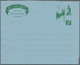 Gibraltar - Ganzsachen: 1961 Unused Postal Stationery Aerogram 6d Brown On Blue, Brown Colour Is Mis - Gibraltar