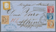 Griechenland: 1862, King Victor Emanuel II. 80c. Orange-yellow, Perf 11½x12, Used On Entire Letter F - Brieven En Documenten