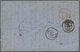 Griechenland: 1865, 10 L Orange And 80 L Red Afterfranking On Folded Letter From Manchester Via Brin - Briefe U. Dokumente
