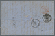 Griechenland: 1865, 10 L Orange And 80 L Red Afterfranking On Folded Letter From Manchester Via Brin - Brieven En Documenten