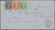 Griechenland: 1873, 5 L Green, 10 L Red And 40 L Violet Mixed Franking On Folded Letter From Patras - Brieven En Documenten