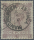 Großbritannien: 1867/1883, £1 Brown-lilac, Wm Large Anchor, Used Copy Bearing C.d.s. "MANCHESTER 5 A - Andere & Zonder Classificatie