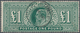 Großbritannien: 1902, KEVII £1 Dull Blue-green Wmk. Three Imperial Crowns Fine Used With Light 'GUER - Sonstige & Ohne Zuordnung