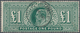 Großbritannien: 1902, KEVII £1 Dull Blue-green Wmk. Three Imperial Crowns Fine Used With Light 'GUER - Other & Unclassified