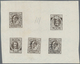 Großbritannien: 1902, King Edward VII, 1d Black ECKERLIN DIE PROOF ESSAYS (with 3x GB 1d And 2x Impe - Sonstige & Ohne Zuordnung