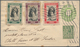 Großbritannien: 1916, "NATIONAL PHILATELIC WAR FUND" 7 Vignettes On Three Postal Stionery Covers/let - Sonstige & Ohne Zuordnung