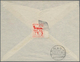 Britische Militärpost In Ägypten: 1935, "(CROWN) POSTAGE PREPAID 14" Red Cancellation On Cover (open - Sonstige & Ohne Zuordnung