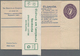 Irland - Ganzsachen: 1924/1925, 5 Pg Deep Purple Postal Stationery Registered Cover, Unsed + Origina - Postwaardestukken