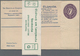 Irland - Ganzsachen: 1924/1925, 5 Pg Deep Purple Postal Stationery Registered Cover, Unsed + Origina - Ganzsachen