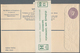 Irland - Ganzsachen: 1924/1925, 5 Pg Violet Postal Stationery Registered Cover, Unused + Original Wr - Postal Stationery