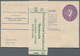 Irland - Ganzsachen: 1924/1925, 5 Pg Violet Postal Stationery Registered Cover Unused + Original Wra - Postal Stationery