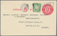 Irland - Ganzsachen: 1925/1931, Two Postal Stationery Cards 1 Pg Carmine With Additional Franking Us - Postal Stationery