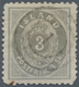 Island: 1873, 3 Sk Grey With Rare "1" Cancel Of Kopenhagen, Uneven Perforated Like Usual, Mi 1.400.- - Andere & Zonder Classificatie