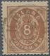 Island: 1873, 8sk. Brown Perf. 14x13½ Postally Used With Antiqua Cds. 'AKUREYRI 19.9.', One Short Pe - Other & Unclassified