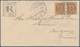 Island: 1897 16a. Brown Horizontal Pair Used On Registered Cover From Reykjavik To Ærøeskjøping, DEN - Sonstige & Ohne Zuordnung