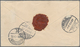 Island: 1897 16a. Brown Horizontal Pair Used On Registered Cover From Reykjavik To Ærøeskjøping, DEN - Andere & Zonder Classificatie