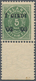 Island: 1902-03 5a. Green With Bottom Sheet Margin, Perf 12¾, With BLACK OVERPRINT "Í GILDI/'02-'03" - Andere & Zonder Classificatie