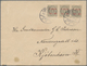 Island: 1902-03 6a. Grey Horizontal Strip Of Three, Optd. "Í GILDI/'02-'03" In Red, Used On Cover Fr - Sonstige & Ohne Zuordnung