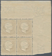 Island: 1912 King Frederik VIII. 5kr. Brown, Top Left Corner Block Of Four, Mint Never Hinged, Fresh - Other & Unclassified