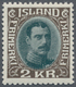 Island: 1931 KCX. 2kr. Green-grey & Brown, MINT NEVER HINGED, Fresh And Very Fine. L. Nielsen Certif - Sonstige & Ohne Zuordnung