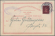 Island - Ganzsachen: 1919, 5 A On 10 A Carmine Overprint Postal Stationery Card With Additional Prin - Postal Stationery