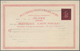 Island - Ganzsachen: 1919, 5 A. On 10 A. Stationery Card Unused With Two Different Types Of Overprin - Postwaardestukken