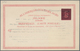 Island - Ganzsachen: 1919, 5 A. On 10 A. Stationery Card Unused With Two Different Types Of Overprin - Postal Stationery